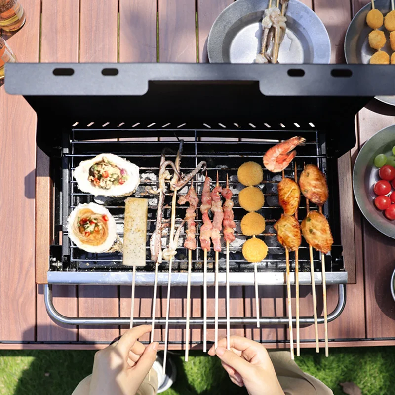 Camping Cooking Requirements - Lekki składany grill na węgiel drzewny,