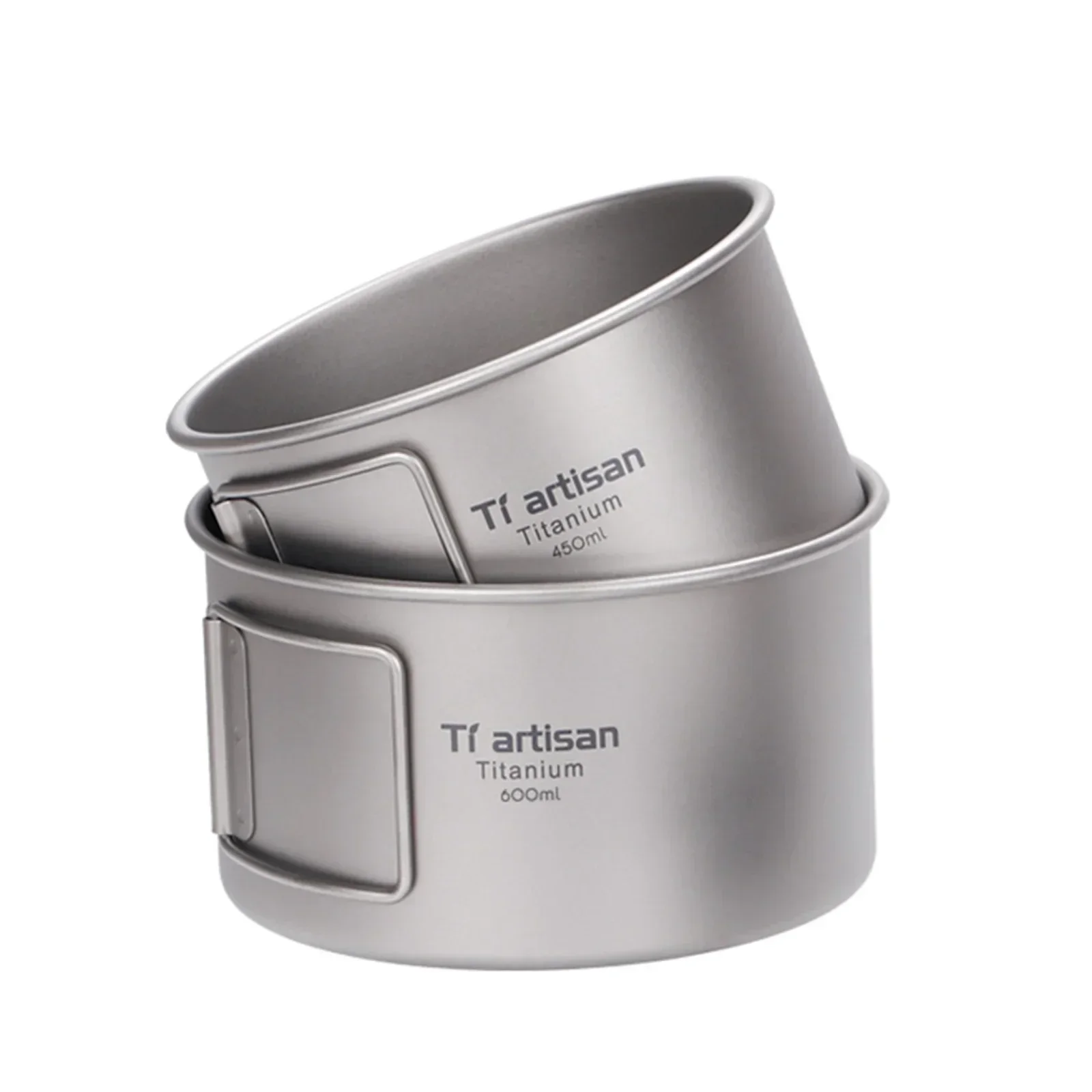 Camping Cooking Ware - Tytanowa miska ze składanym uchwytem Miska