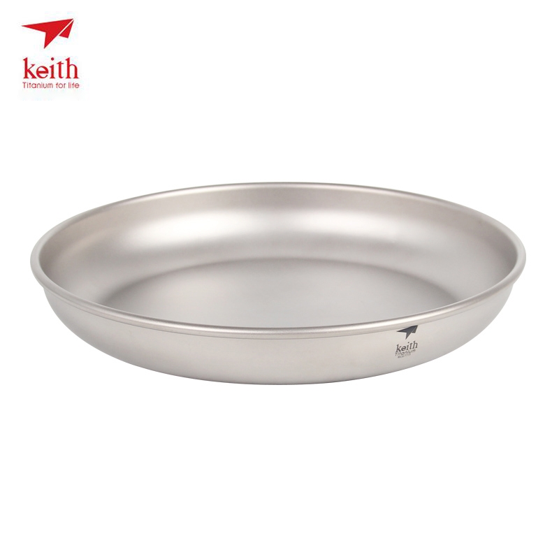 Camping Cooking Dishes - Keith Titanium Plate Camping Titanium Dishes
