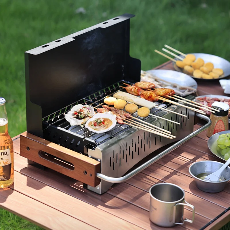 Lekki składany grill na węgiel – Camping Cooking Requirements recenzja i cena
