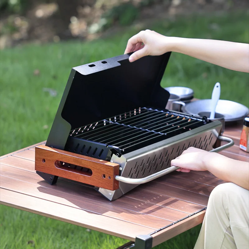 Lekki składany grill na węgiel – Camping Cooking Requirements recenzja i cena