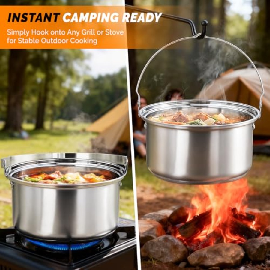 Zestaw naczyń kempingowych, le – Nesting Camping Cooking Set recenzja i cena