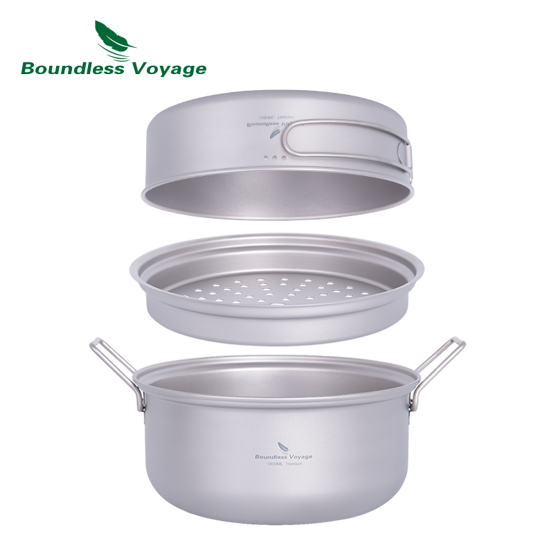 Zestaw Tytanowy Garnek Parowy  – Camping Cooking Pots And Pans recenzja i cena