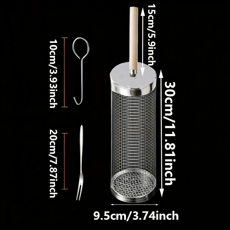 Zestaw okrągłych koszy do gril – Camping Cooking Rack recenzja i cena