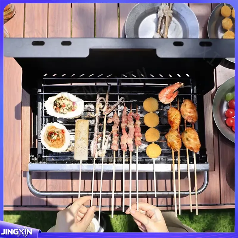 Lekki składany grill węglowy z – Camping Cooking Requirements recenzja i cena
