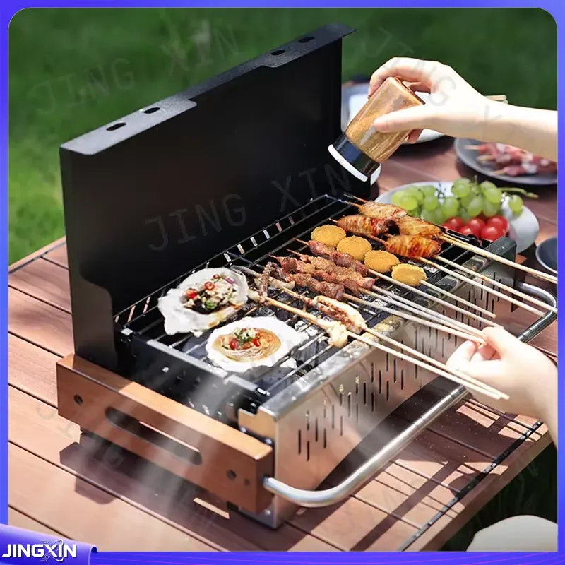 Lekki składany grill węglowy z – Camping Cooking Requirements recenzja i cena