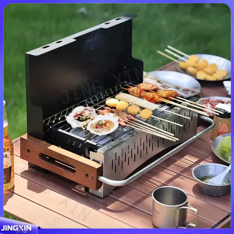 Lekki składany grill węglowy z – Camping Cooking Requirements recenzja i cena