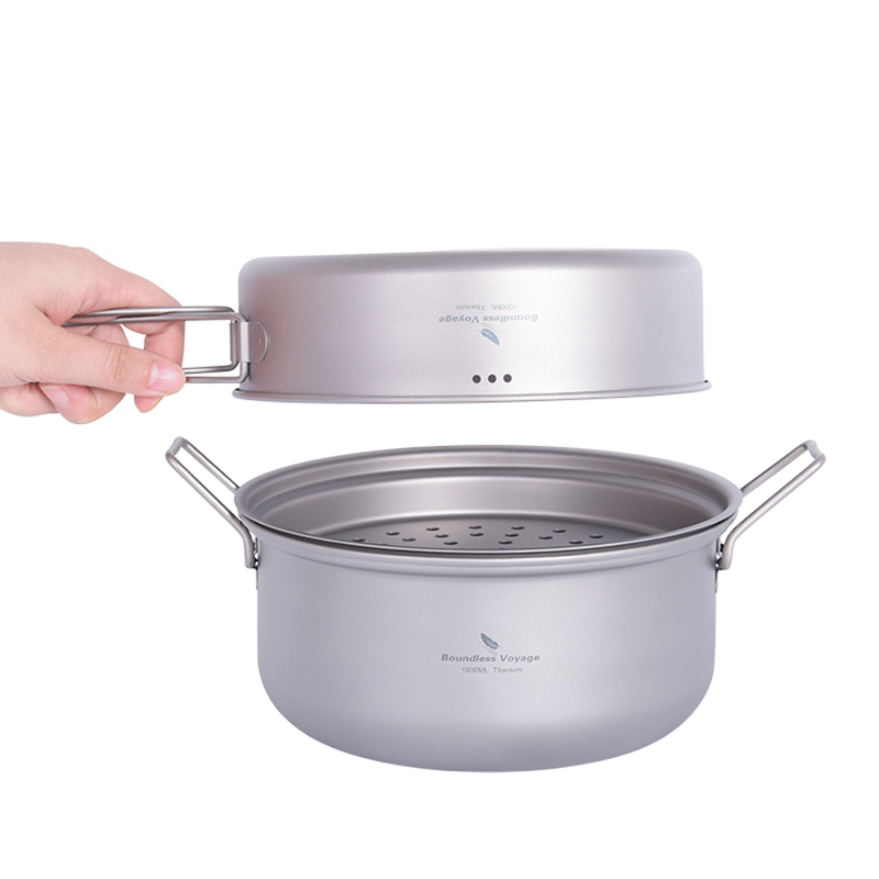 Boundless Voyage Tytanowy Zest – Camping Cooking Pots And Pans recenzja i cena