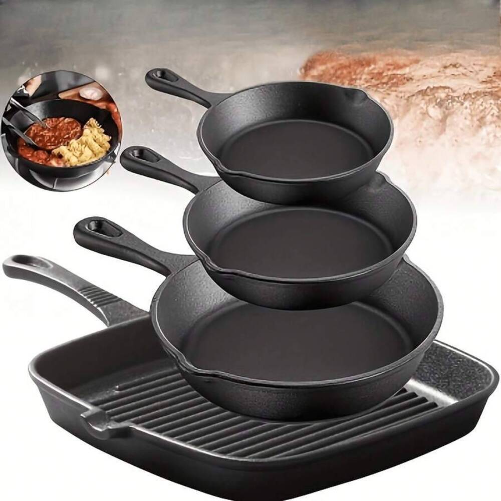 4-częściowy zestaw naczyń żeli – Skillet Cast Iron Camp recenzja i cena