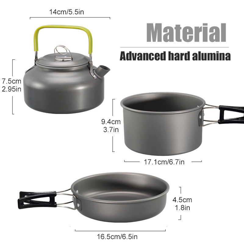 WESTTUNE Zestaw naczyń kemping – Camping Cooking Pots And Pans recenzja i cena
