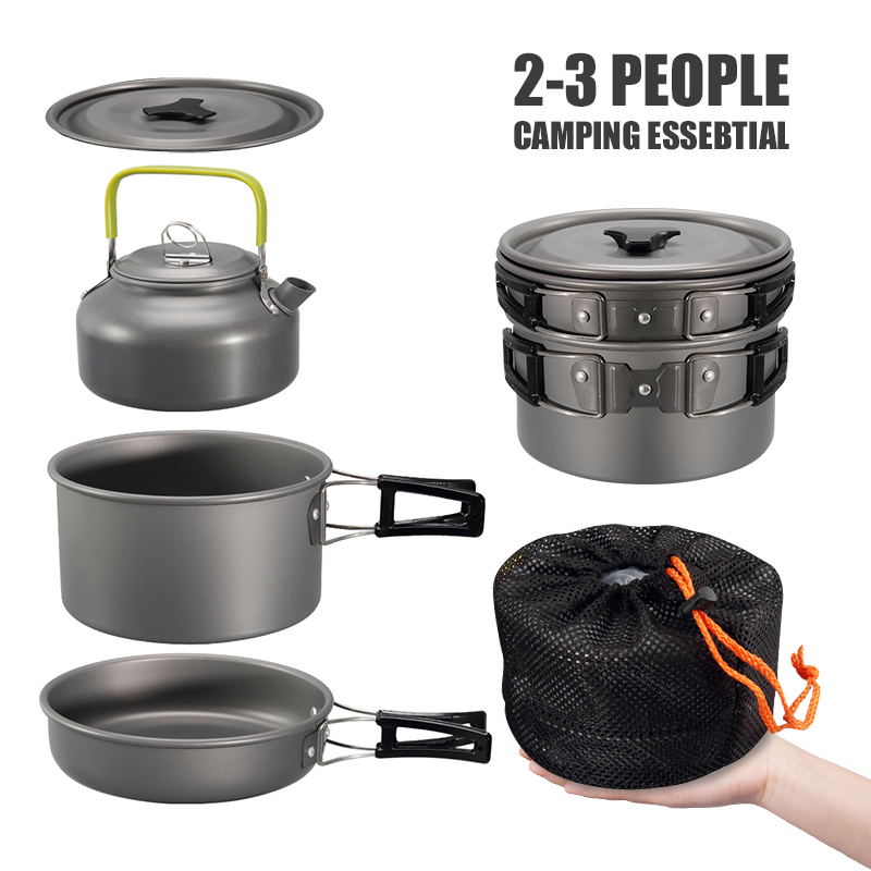 WESTTUNE Zestaw naczyń kemping – Camping Cooking Pots And Pans recenzja i cena