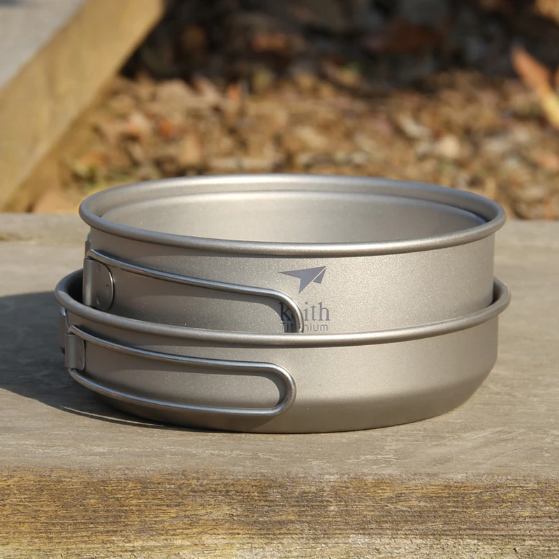 Keith 3PCS Titanium Cookware P – Camping Cooking Pots And Pans recenzja i cena