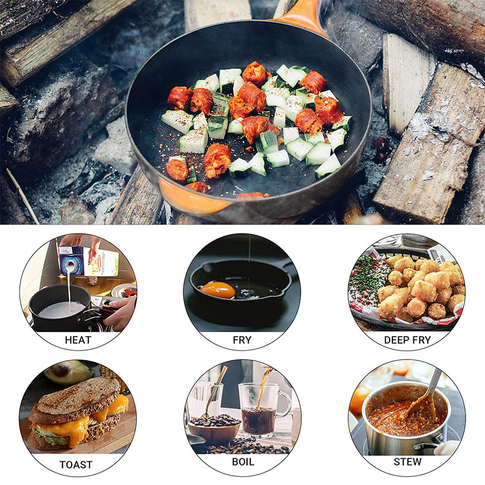 Gotowanie na świeżym powietrzu – Camping Cooking Pots And Pans recenzja i cena