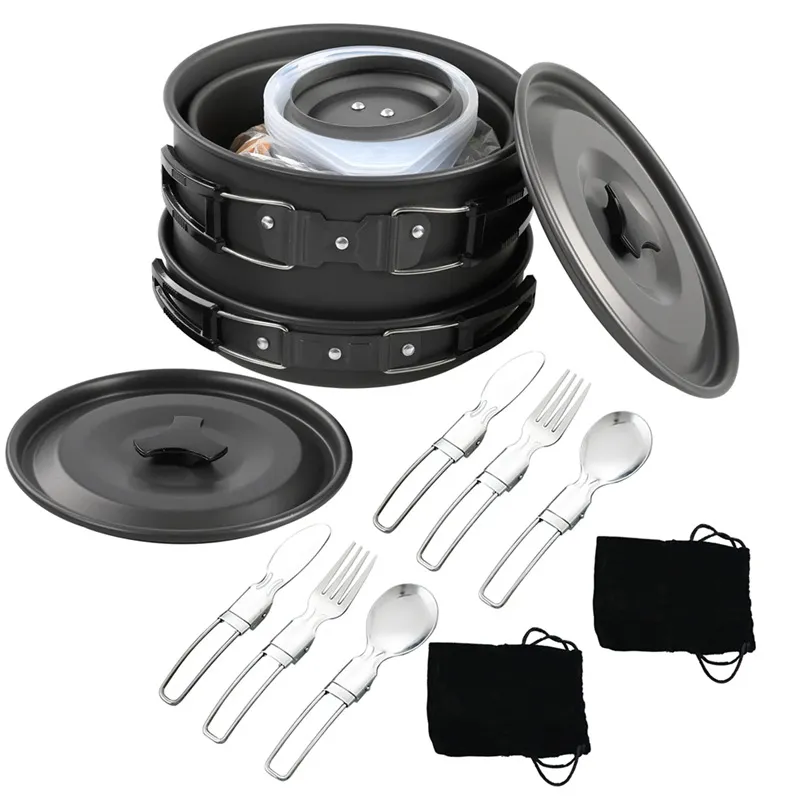 Przenośny Zestaw Naczyń Kempin – Nesting Camping Cooking Set recenzja i cena