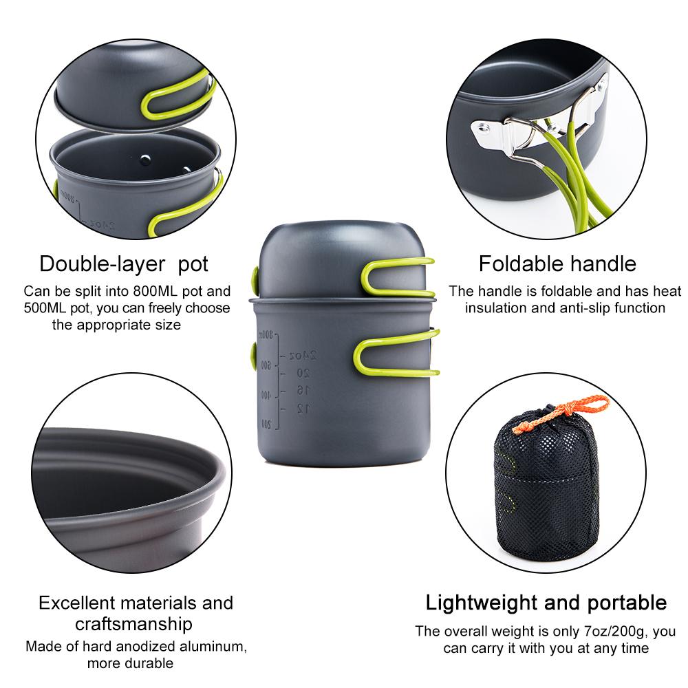 Widesea Ultralekkie przybory k – Camping Cooking Dishes recenzja i cena
