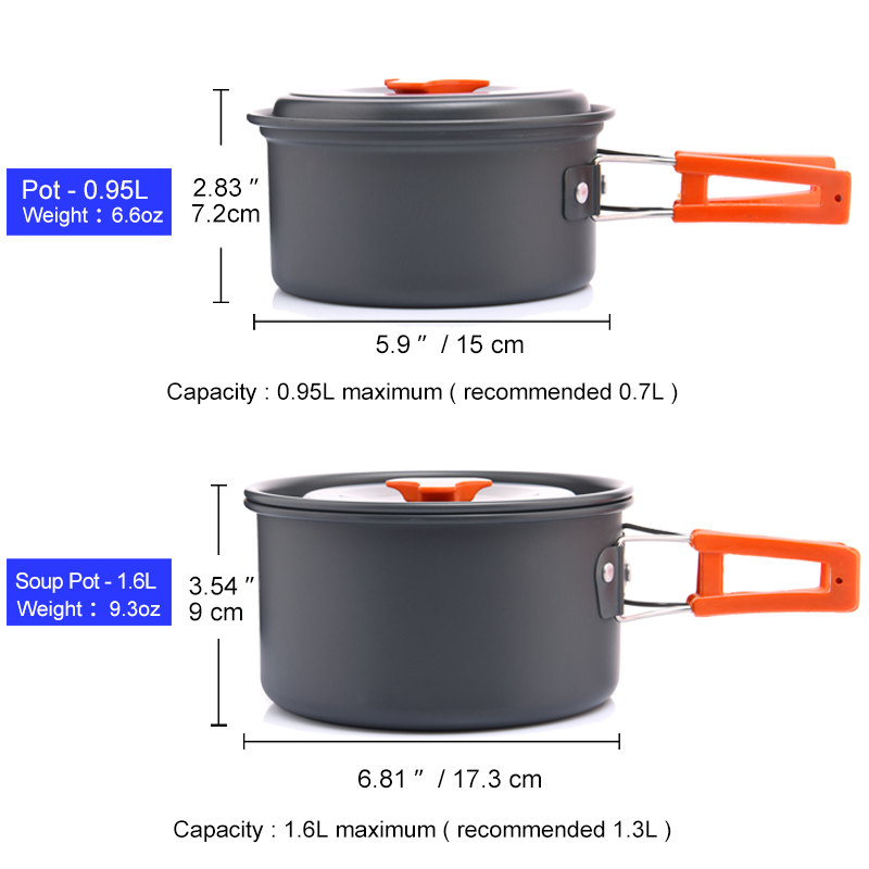 Widesea Camping Outdoor Cookwa – Camping Cooking Pots And Pans recenzja i cena