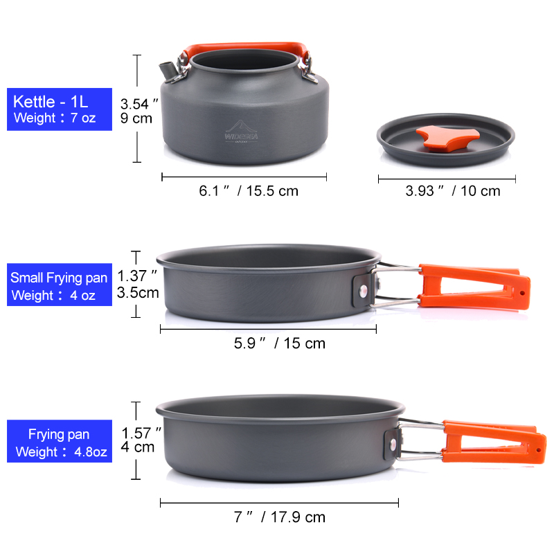 Widesea Camping Outdoor Cookwa – Camping Cooking Pots And Pans recenzja i cena