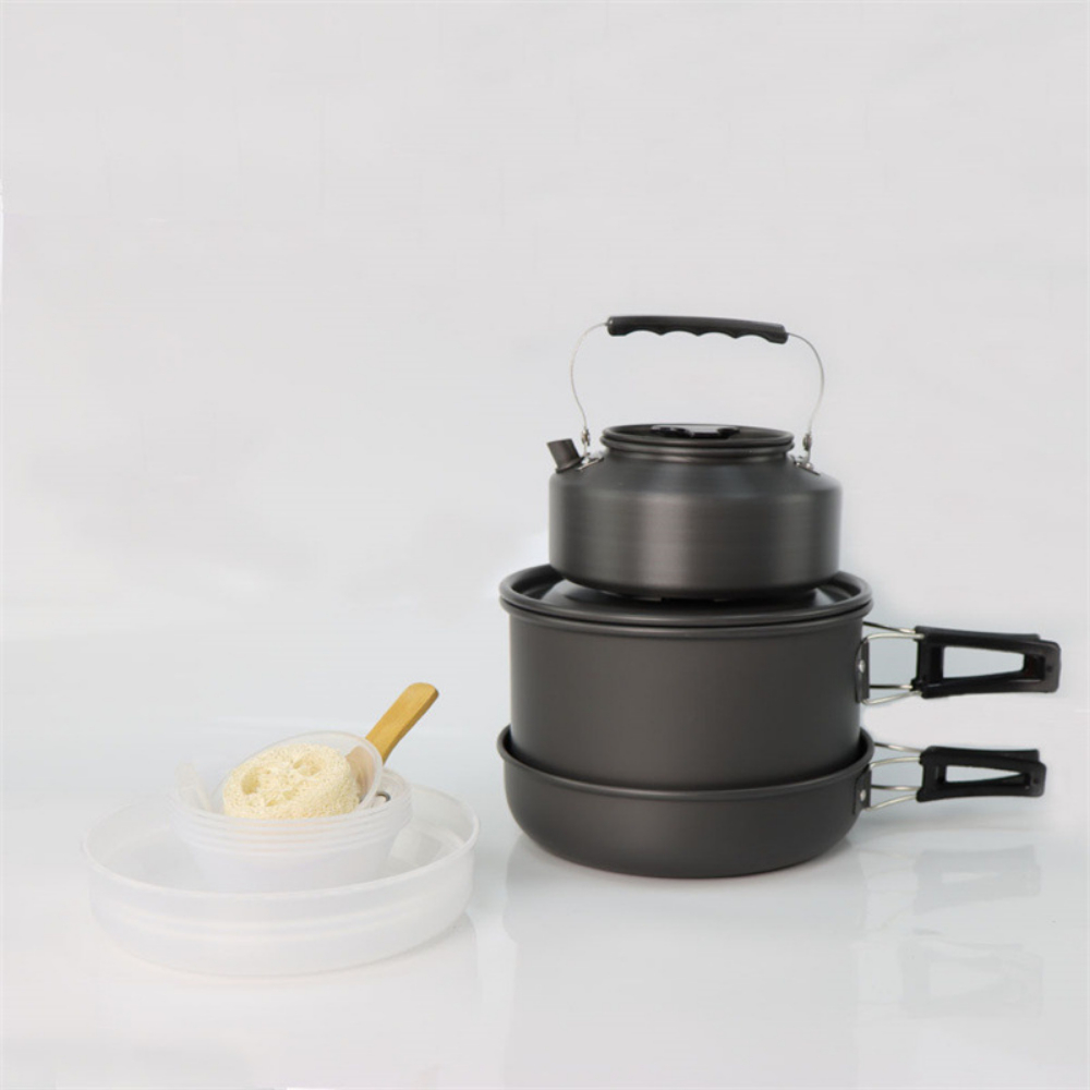 Duży zestaw do gotowania na ze – Nesting Camping Cooking Set recenzja i cena