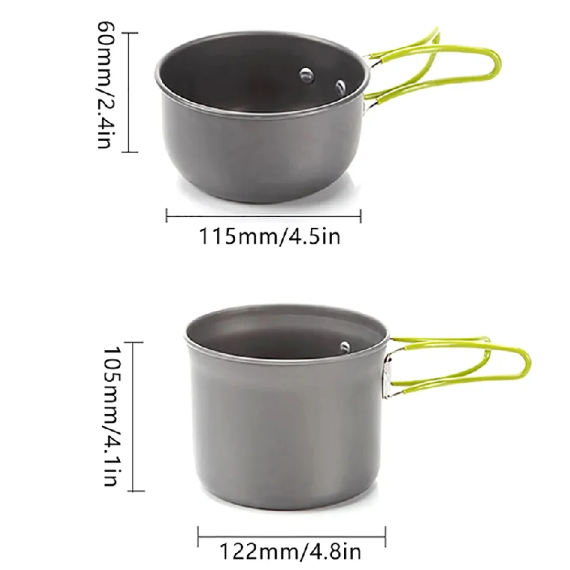 Naczynia kempingowe, lekkie sp – Camping Cooking Materials recenzja i cena