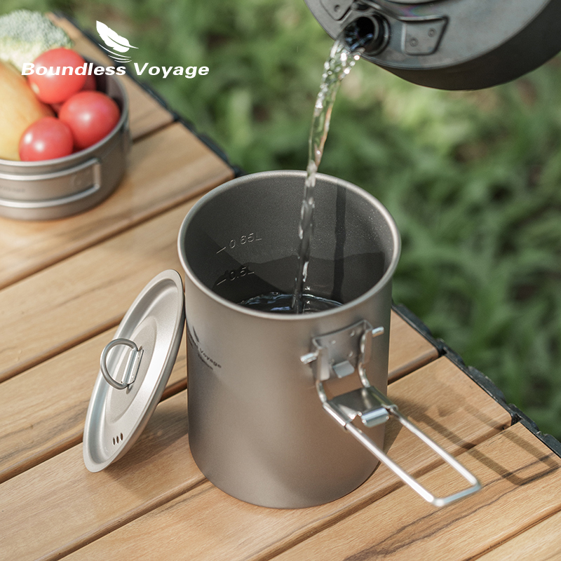Boundless Voyage 900ml Titaniu – Camping Cooking Ware recenzja i cena