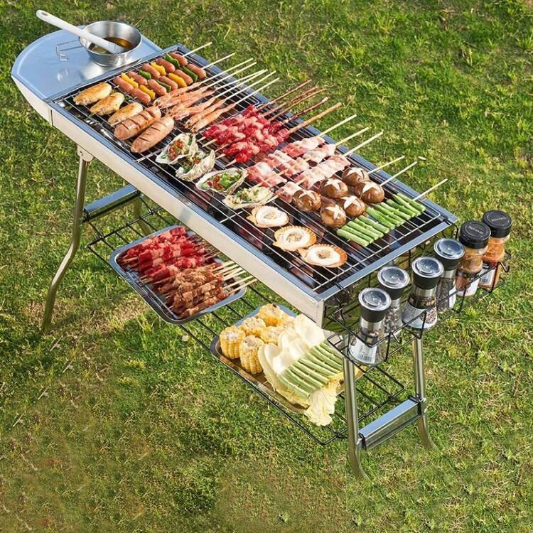 Przenośny grill ze stali nierd – Camping Cooking Requirements recenzja i cena