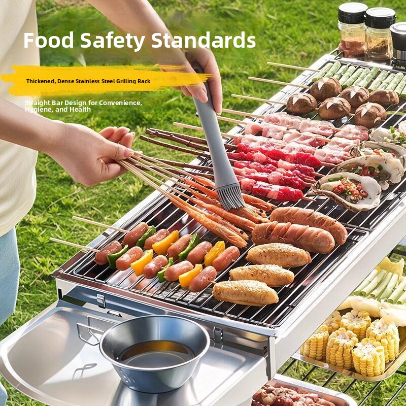 Przenośny grill ze stali nierd – Camping Cooking Requirements recenzja i cena