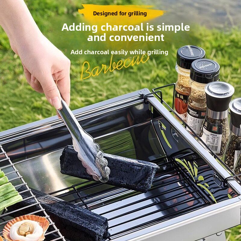 Przenośny grill ze stali nierd – Camping Cooking Requirements recenzja i cena