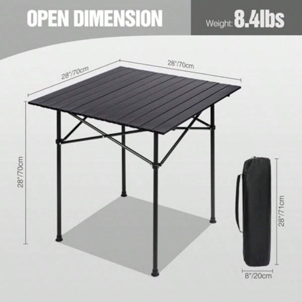 Składany stół kempingowy, czar – Camping Cooking Requirements recenzja i cena
