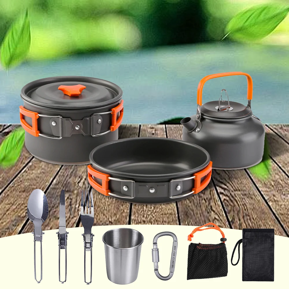 Zestaw naczyń kempingowych Cza – Camping Cooking Pots And Pans recenzja i cena