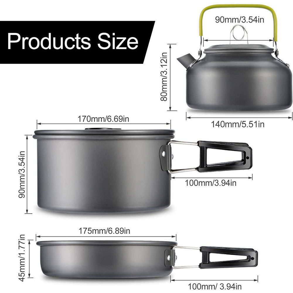 Zestaw naczyń kuchennych do bi – Camping Cooking Dishes recenzja i cena