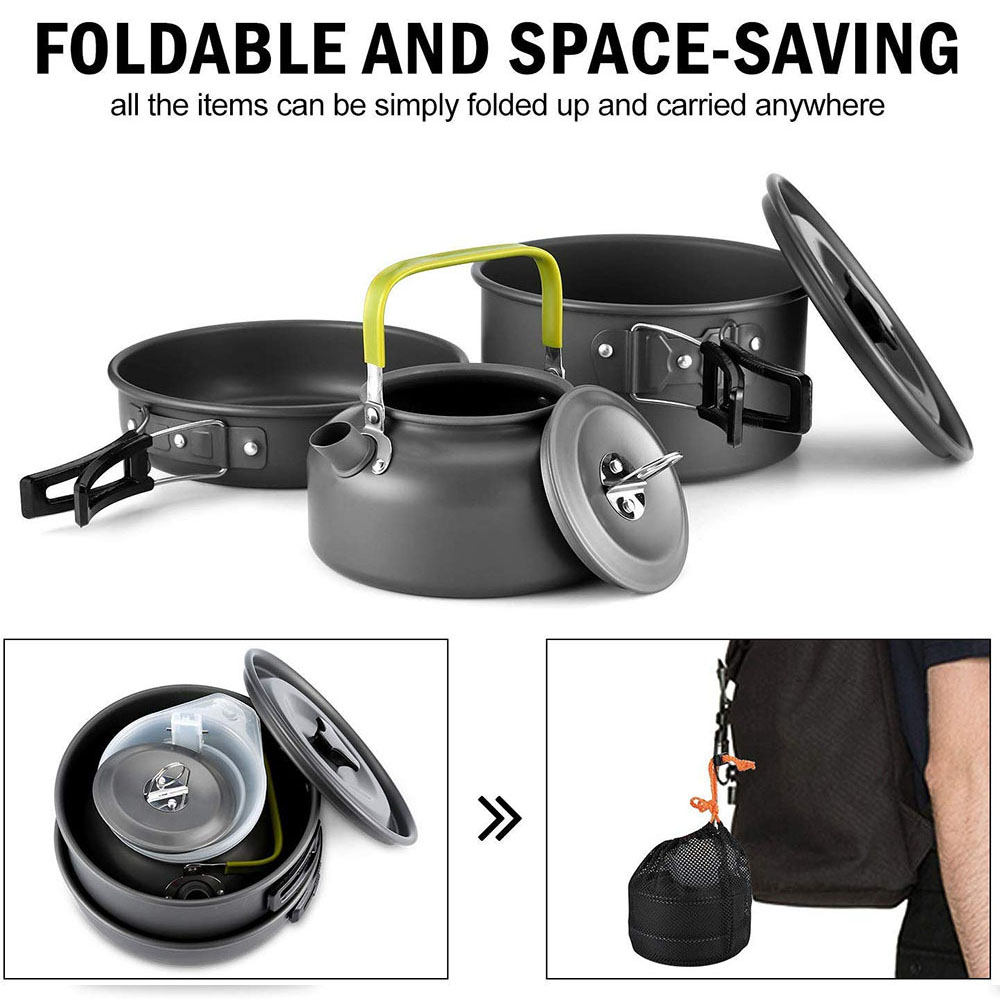 Zestaw naczyń kuchennych do bi – Camping Cooking Dishes recenzja i cena