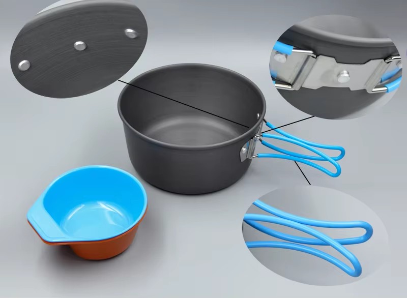 Naczynia kempingowe Zestaw gar – Camping Cooking Pots And Pans recenzja i cena