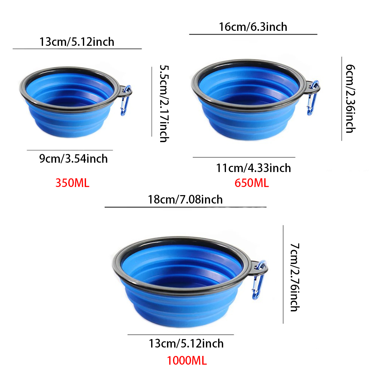 Składana silikonowa miska na k – Camping Cooking Dishes recenzja i cena